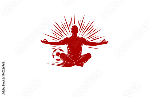 USMNT Soccer Player Sprinting with Ball Silhouette, American Footballer Dash Vector Sticker, Sports Action and Speed Illustration