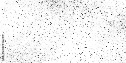 Abstract Grain Noise Particle Texture with Speckle Dots, White Paper Distressed Background and Dust Grit Grunge Overlay Vector Illustration.