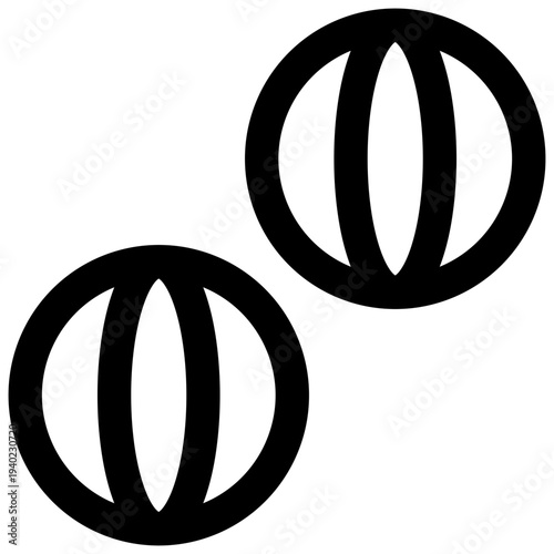 Gooseberries. Editable stroke vector icon.