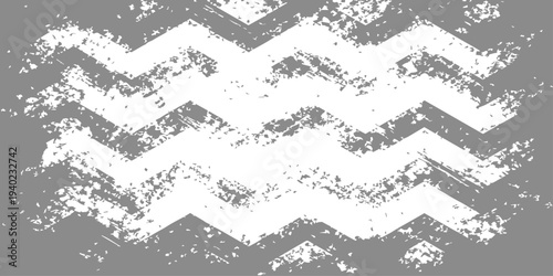 Seamless black and white abstract background with a vintage marble texture and floral vector pattern on a dirty grunge stone wall surface