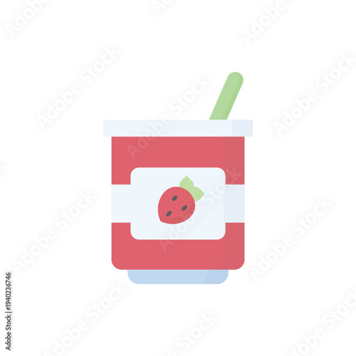 yogurt vector illustration on a white background
