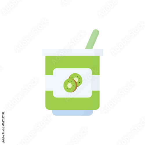 yogurt vector illustration on a white background