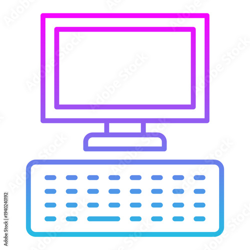 Desktop computer Icon