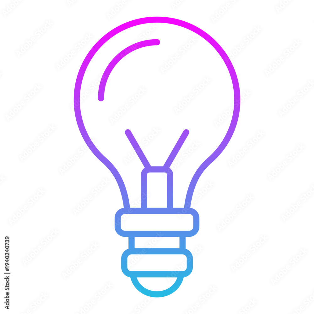 Fototapeta premium Light bulb Icon