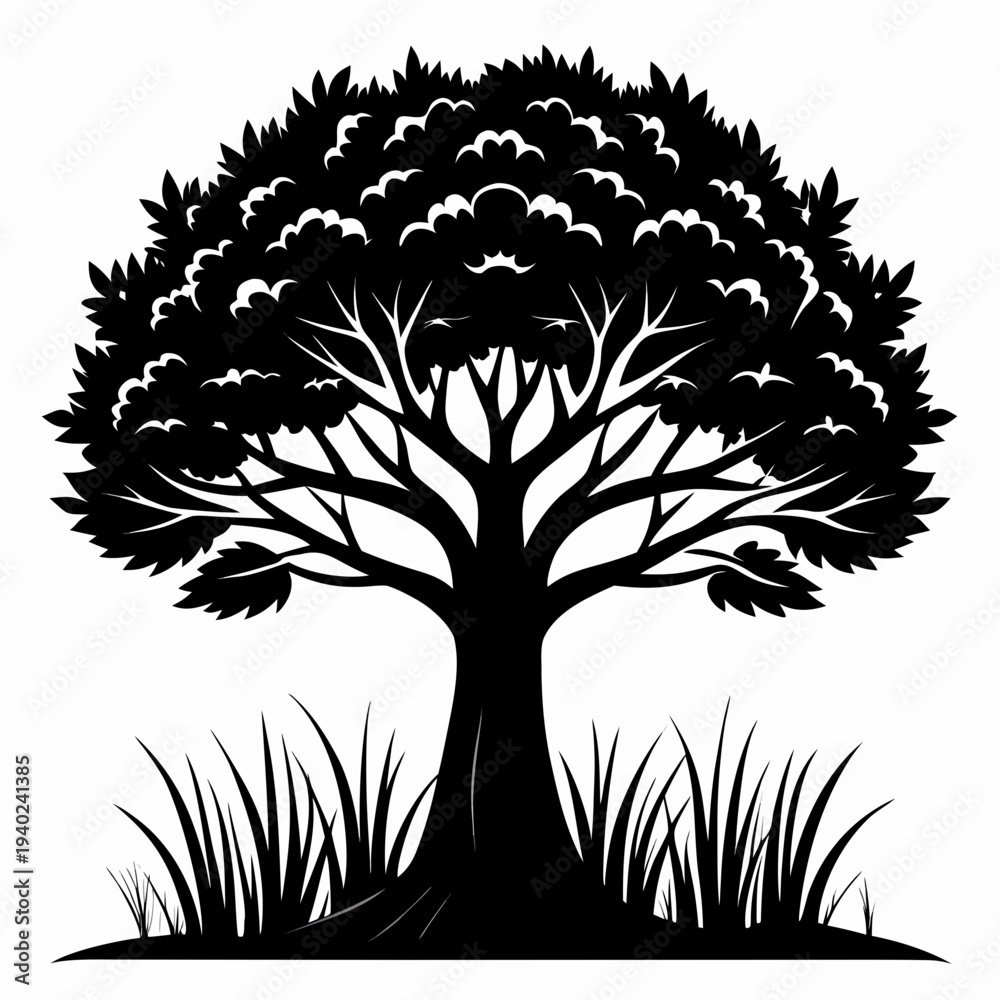 Obraz premium vector illustration of a tree