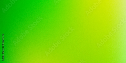 Noisy grain texture effect green and lime color gradient banner background. green grain texture background