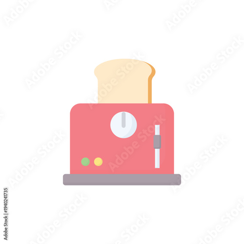 Bread toaster vector illustration on a white background