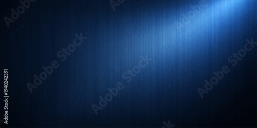 A dark blue abstract background featuring a brushed metallic silver texture with shiny steel lines on an aluminum surface