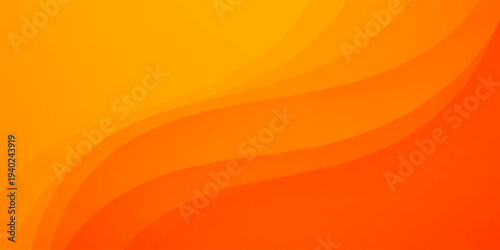 An abstract orange background featuring a vibrant vector design of soft yellow waves and fiery energy lines creates a dynamic motion pattern for a modern web wallpaper