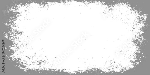 Tableau sur toile An abstract black ink splat pattern creates a dirty grunge texture frame with vi