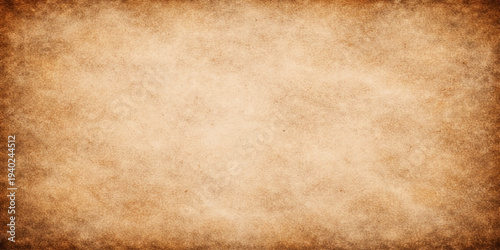 A blank vintage parchment sheet with a stained brown antique texture and aged grunge pattern for a retro design