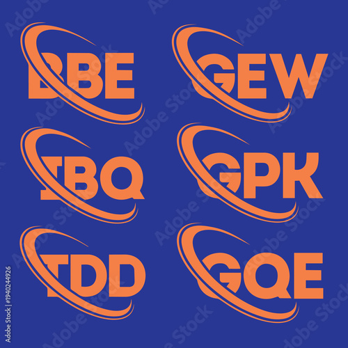 GQE BBP IBQ GQK IBW GQR BDA TDZ TDA GLE BDD GEH TDX IBD BBR GEK TDK DBE GER BDN letter logo design. Initials DBE logo linked with circle and uppercase monogram logo. DBE typography for technology.
