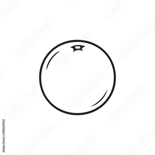 3d sphere isolated an orange on white background