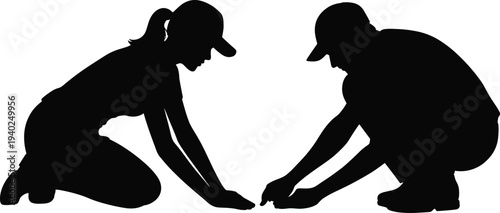 Modern Flat Vector Illustration of Creative Business Team Collaborating on Digital Project Strategy with Cloud Technology and Data Analysis Icons