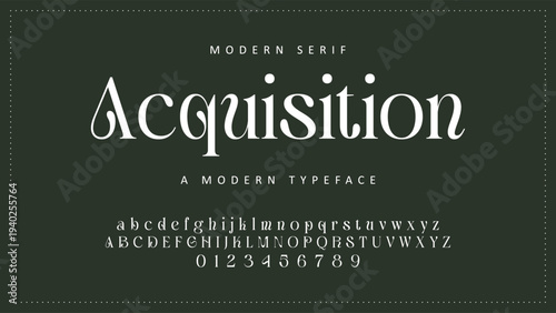 Elegant ligature alphabet letters font logo. Typography luxury classic lettering serif fonts decorative wedding vintage retro logos, design for fashion shop and brand vector illustration