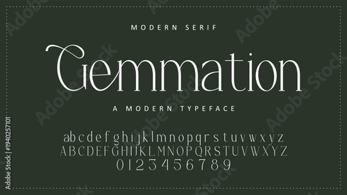 Elegant ligature alphabet letters font logo. Typography luxury classic lettering serif fonts decorative wedding vintage retro logos, design for fashion shop and brand vector illustration