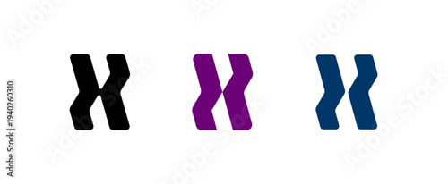 Letter X, digital alphabet font, for your logo design, vector illustration 10EPS