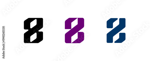 Number 8, digital numeral eight, for your logo design, vector illustration 10EPS