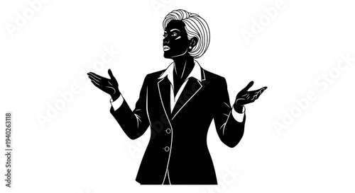 A man in a suit gesturing with his hands in a questioning manner.