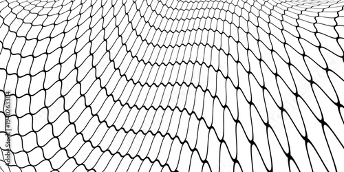 Wire mesh fence isolated on white background