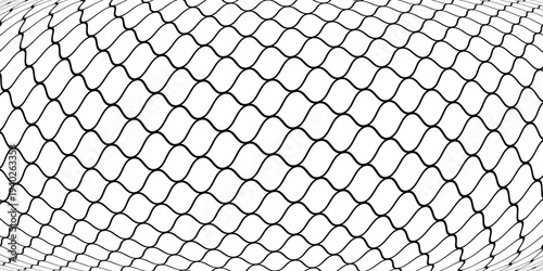 Wire mesh fence isolated on white background