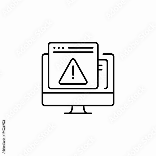 system alert error icon sign vector