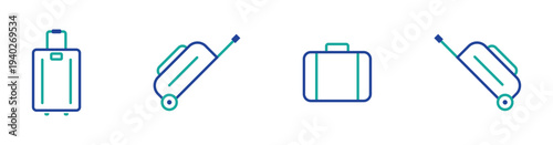 Tourism and Travel Bag Icon Collection