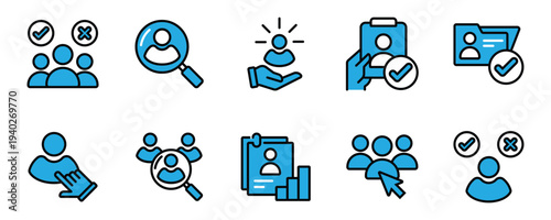 User Engagement and Service Interaction Icon Set