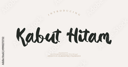 Kabut Hitam, Script elegant luxury alphabet font logo. Typography modern classic lettering serif italic fonts decorative wedding vintage retro logos. vector illustration
