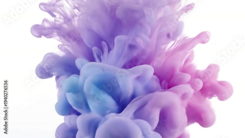 Dreamy Color Bloom Effect Translucent pastel pigments expanding gracefully.