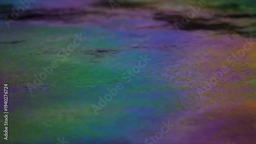Reflective Liquid Art Exploring the water surface as a dynamic canvas, where light, color, and gentle movement create an ever-evolving, visually rich composition.