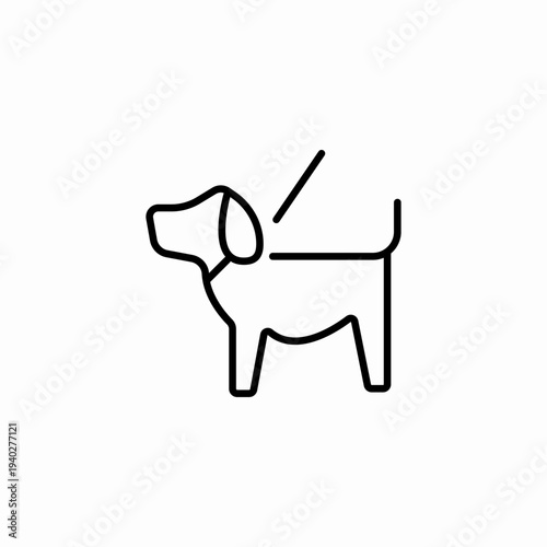 dog leash  icon sign vector
