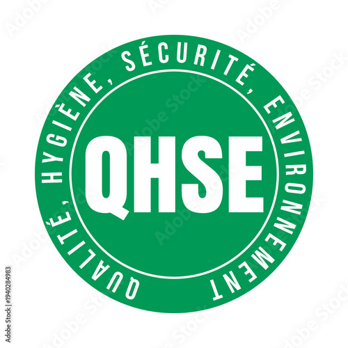 Symbole QHSE qualité hygiène sécurité environnement