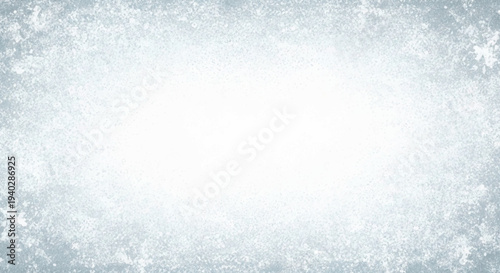 Abstract winter background with a bright, central white space.