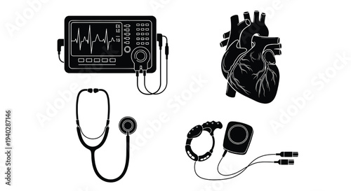 vector illustration of a headphones