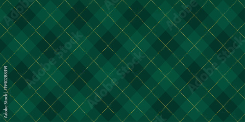 Green abstract geometric background with seamless pattern and lines