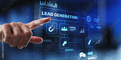 Lead Generation Analytics Interface for Sales Funnel Optimization and Growth