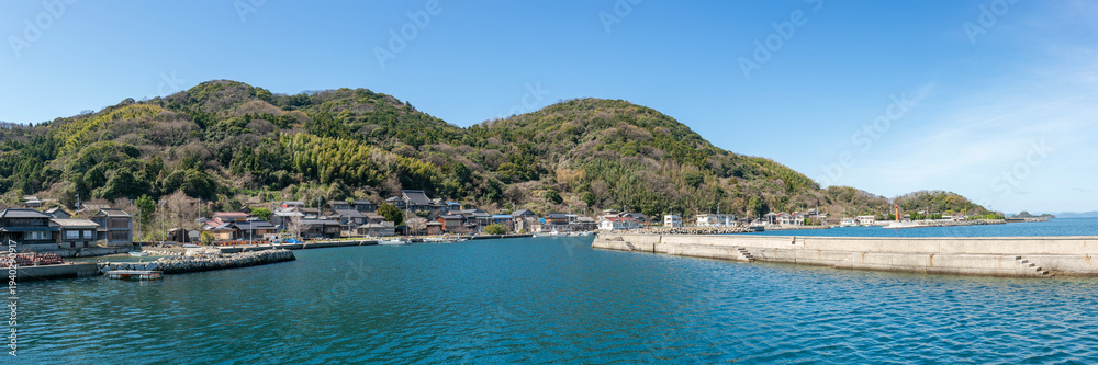Fototapeta premium 山口県光市牛島の集落