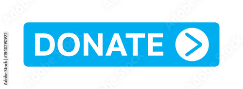 Donate icon. Donate button with heart. isolated vector illustration.
