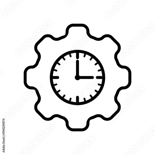 Efficiency icon isolated on white background