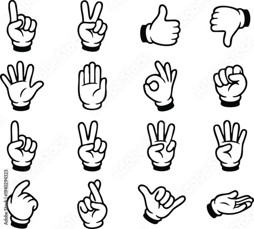 Collection of hand gestures and signs