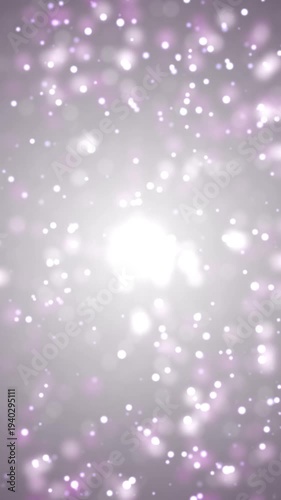 Pink Shinny Particles. Vertical format graphics of shinny particles with pink background, seamless loop.
