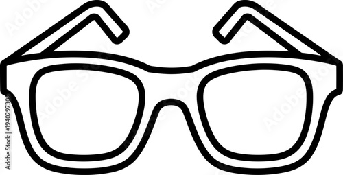 Simple Line Icon of Sunglasses
