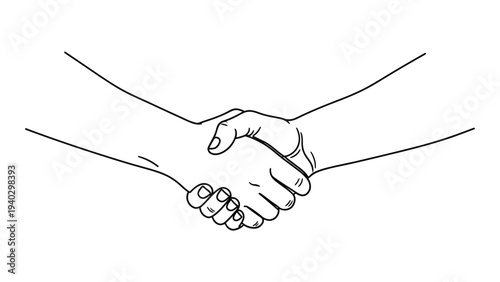 A handshake between two people