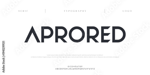 Aprored, Creative digital abstract modern alphabet fontsand numbers. Typography electronic digital game music future creative urban font design concept. vector illustraion
