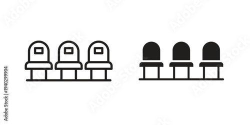 Cinema seat icon. modern vector symbols set