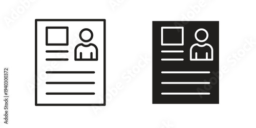 Criminal record icon. modern vector symbols set