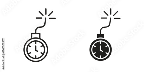 Deadline icon. modern vector symbols set