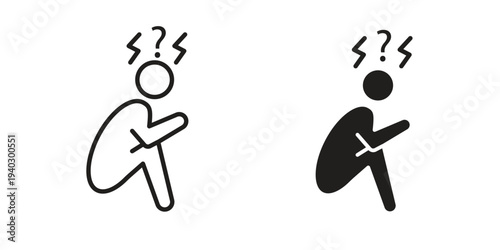 Depression icon. modern vector symbols set