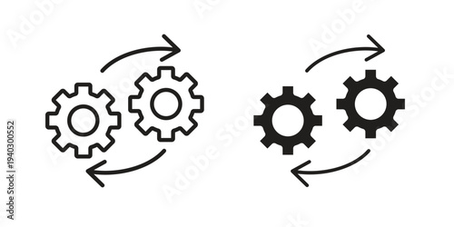 Devops icon. modern vector symbols set